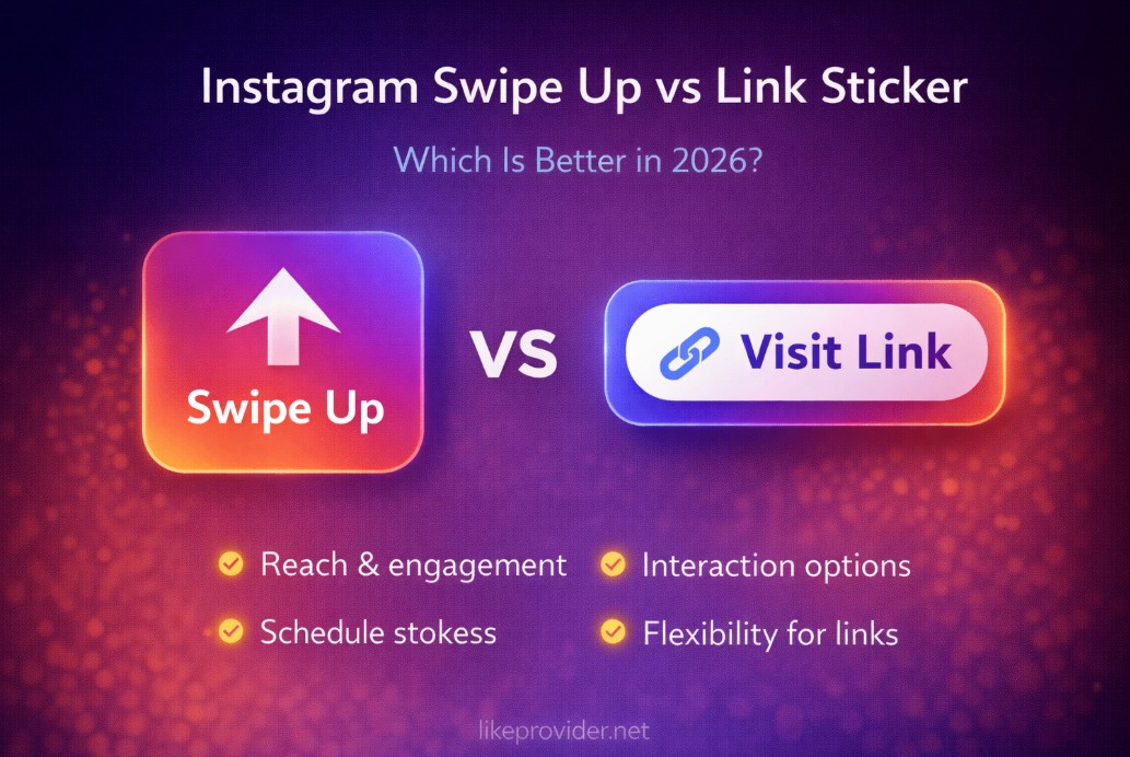 Instagram Swipe Up vs Link Sticker – 2026 comparison