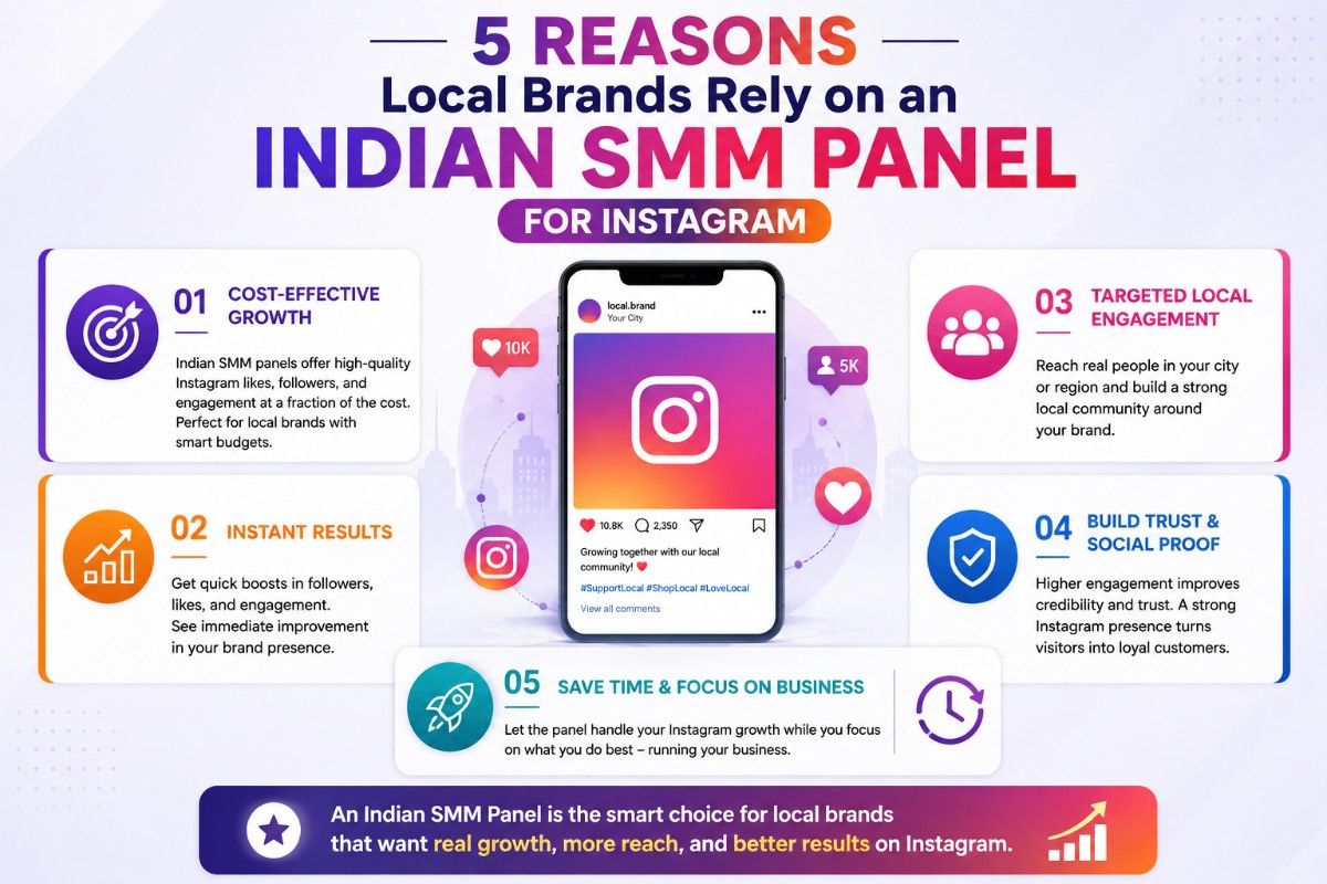 5 Reasons Local Brands Rely on an Indian SMM Panel for Instagram