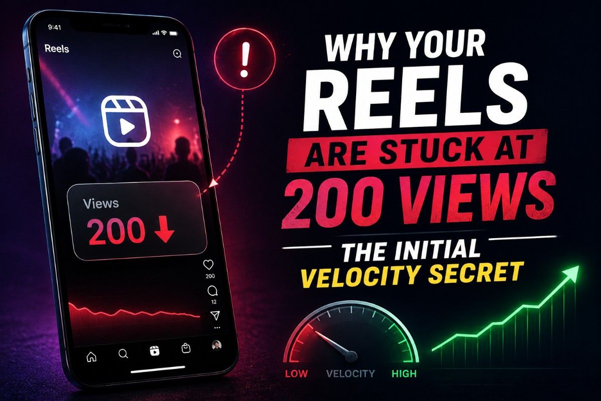 Why Your Reels Aren't Crossing 200 Views: The "Initial Velocity" Secret