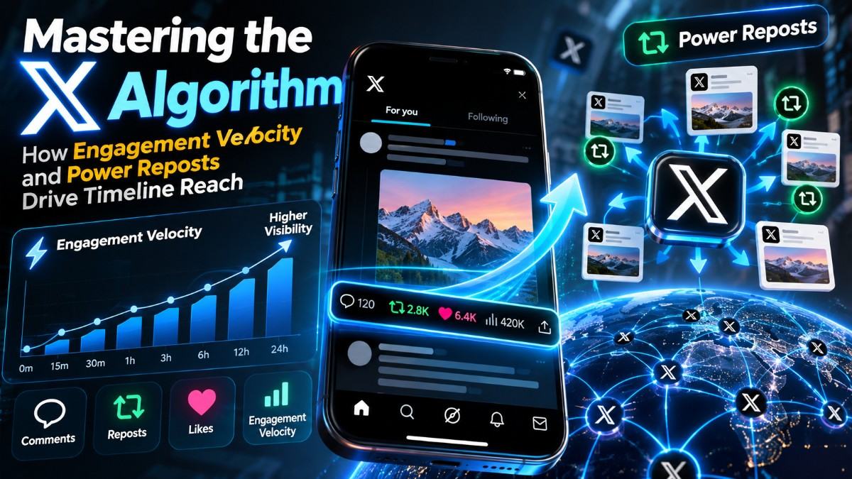 Mastering the X Algorithm: How Engagement Velocity and Power Reposts Drive Timeline Reach