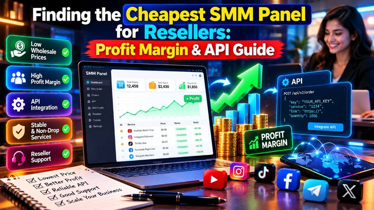 Finding the Cheapest SMM Panel for Resellers: Profit Margin & API Guide
