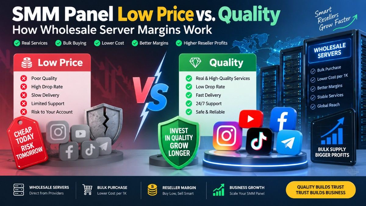 SMM Panel Low Price vs. Quality: How Wholesale Server Margins Work