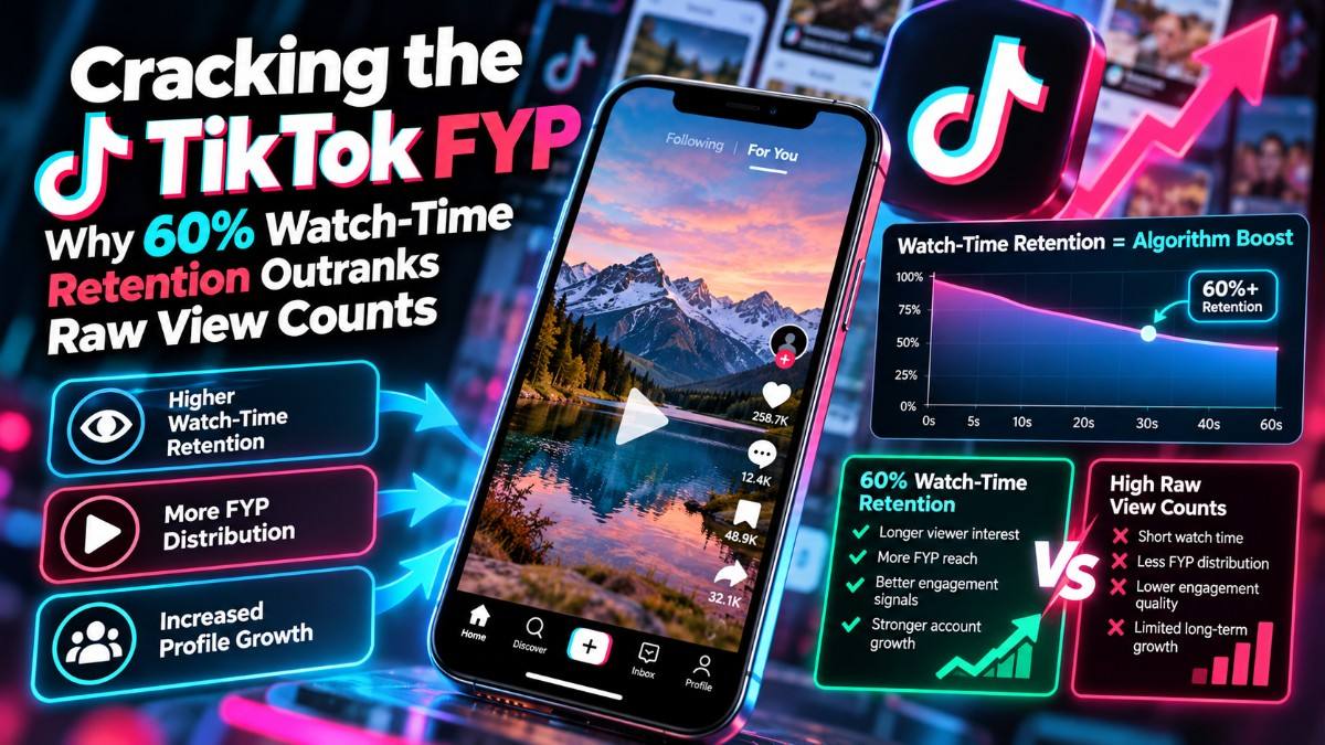 Cracking the TikTok FYP: Why 60% Watch-Time Retention Outranks Raw View Counts