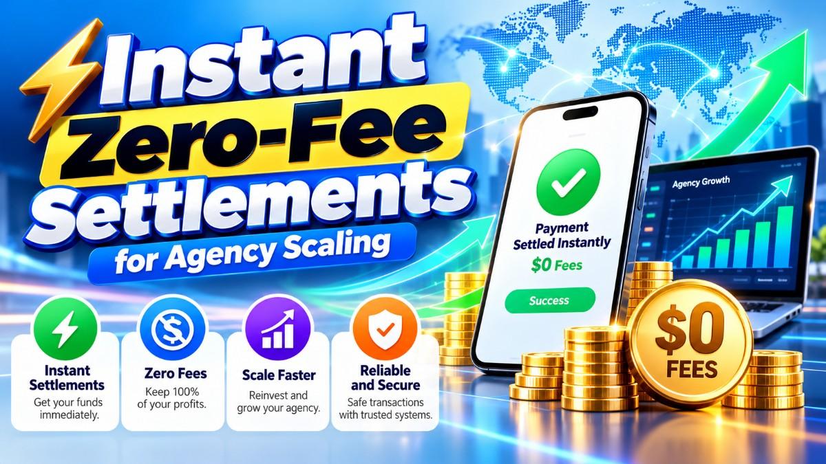 Instant Zero-Fee Settlements for Agency Scaling