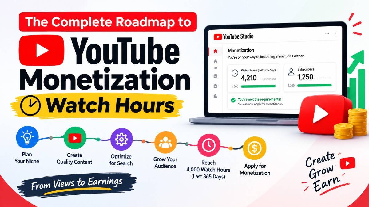 The Complete Roadmap to YouTube Monetization Watch Hours