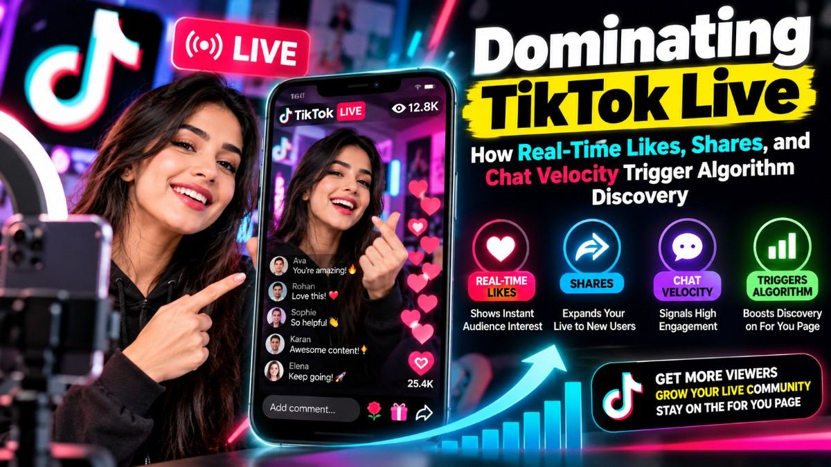 Dominating TikTok Live: How Real-Time Likes, Shares, and Chat Velocity Trigger Algorithm Discovery