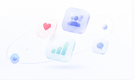 SNS 마케팅 일러스트