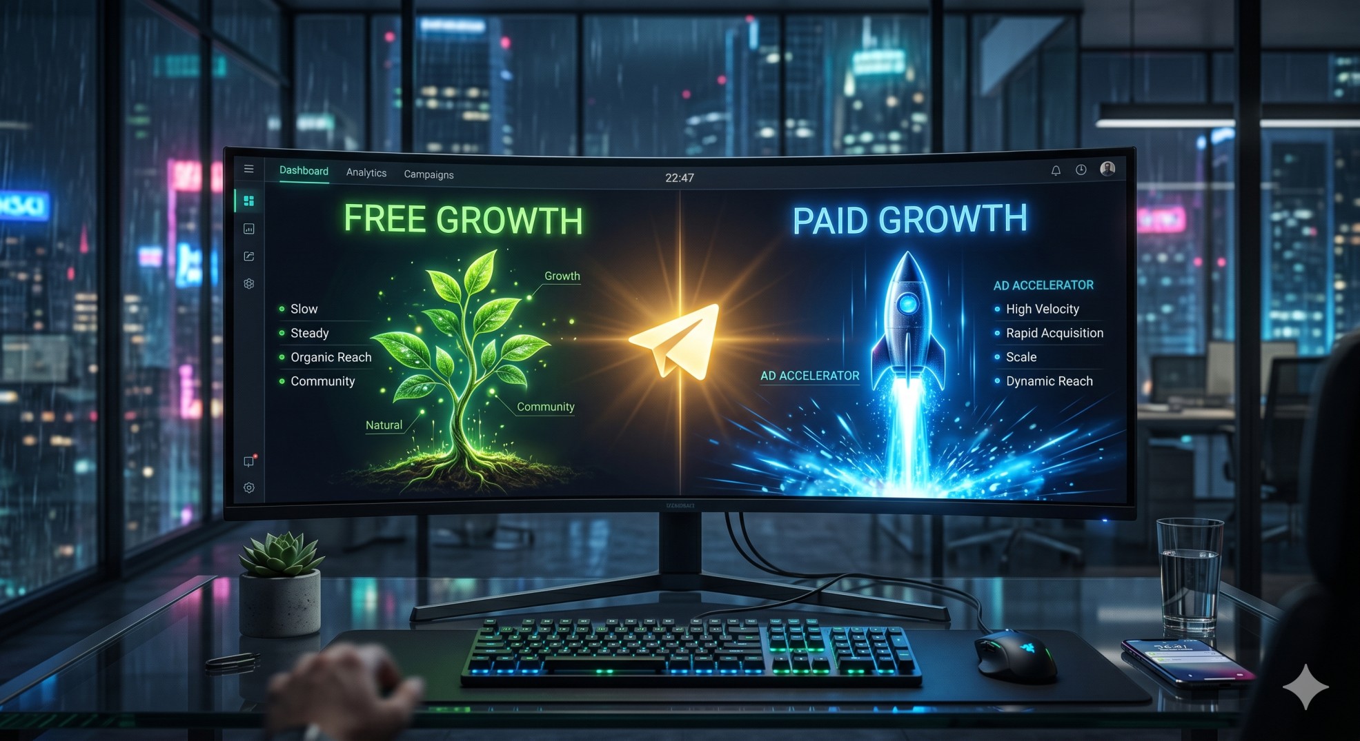 Paid Telegram Members vs. Free Growth