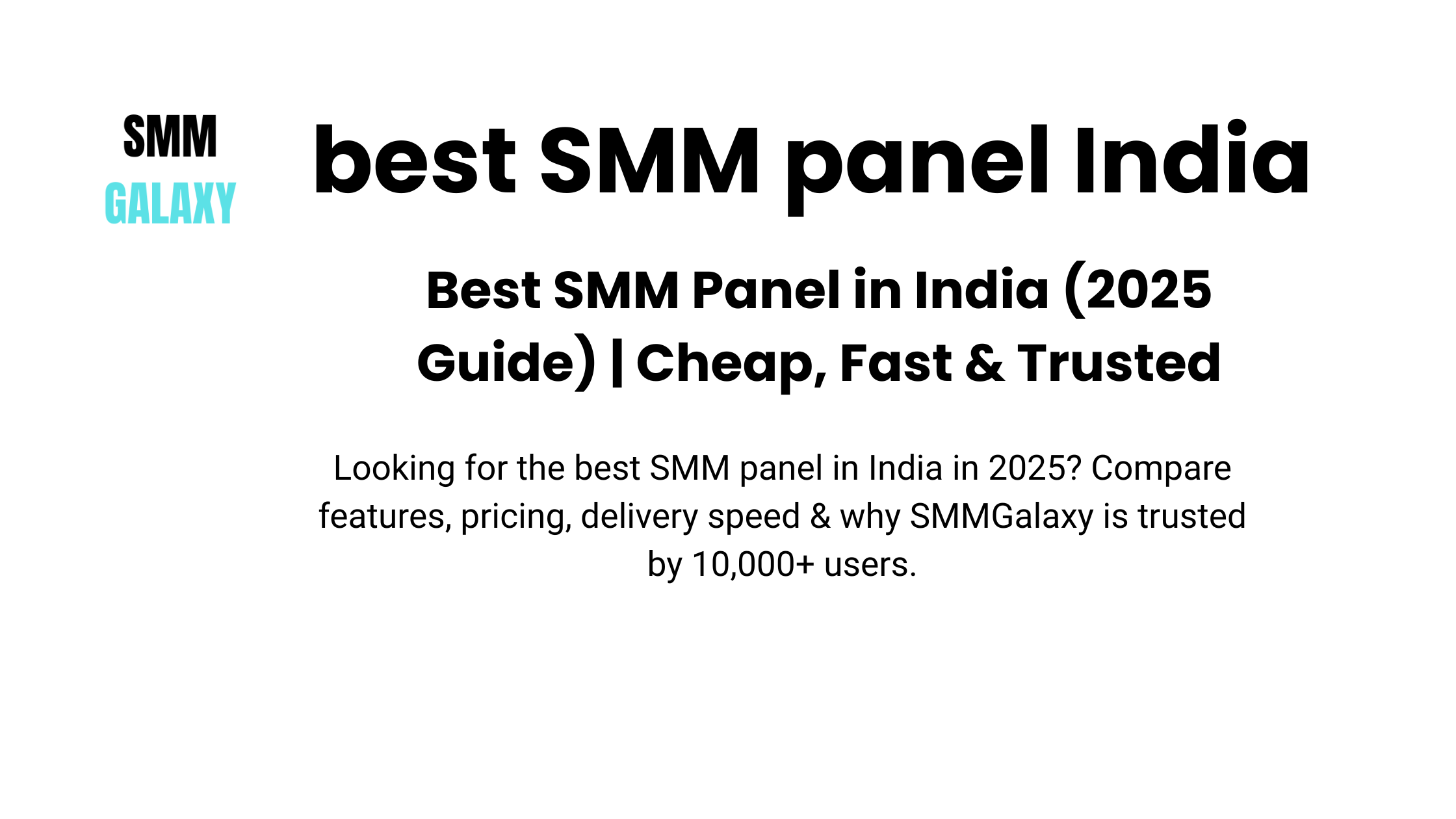 Best SMM Panel in India (2025 Guide) | Cheap, Fast & Trusted best SMM panel India