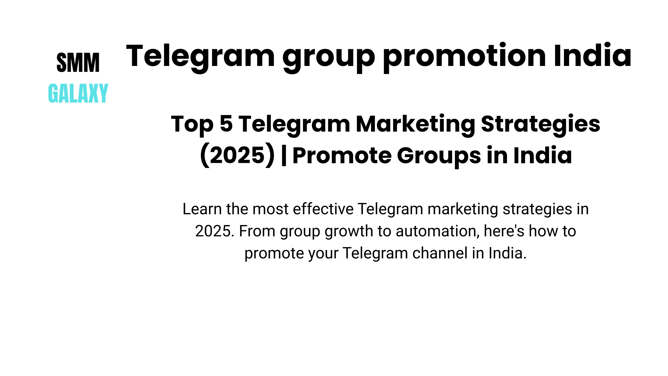 Telegram group promotion India