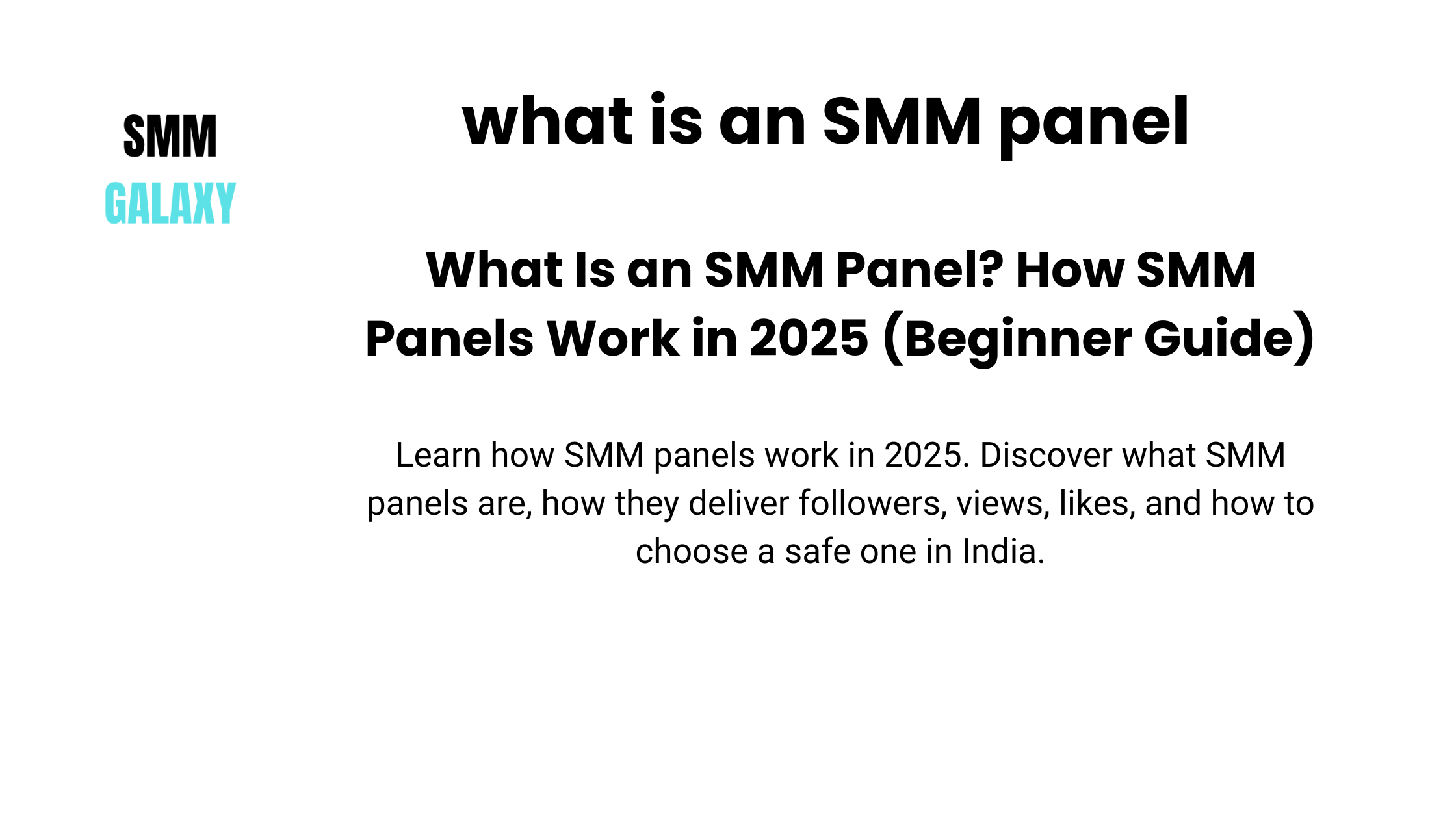 what is an SMM panel what is an SMM panel