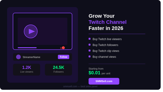 What SMM Services Help Twitch Channels Grow Faster in 2026