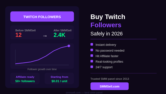 Buy Twitch Followers Safely in 2026 — What Every Streamer Should Know