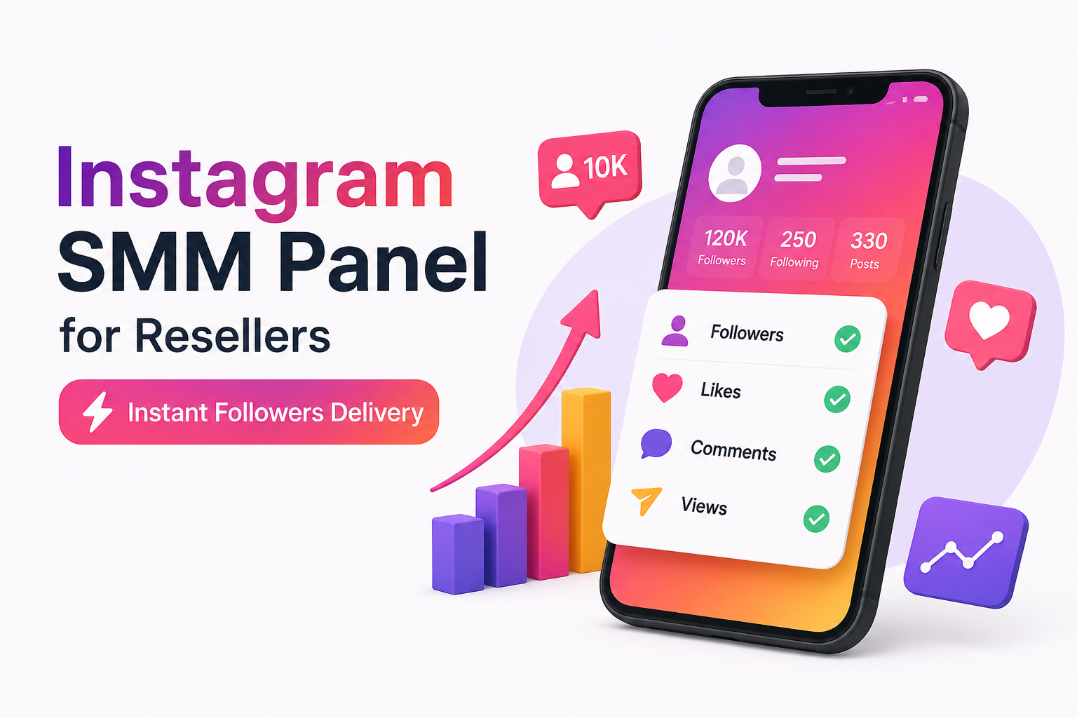 Instagram SMM Panel for Resellers  Instant Followers Delivery