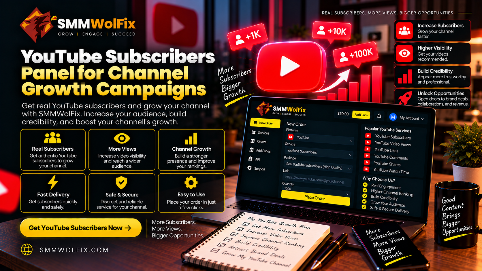 YouTube Subscribers Panel for Channel Growth Campaigns