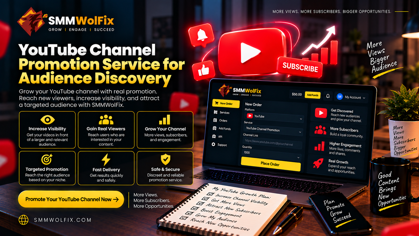 YouTube Channel Promotion Service for Audience Discovery