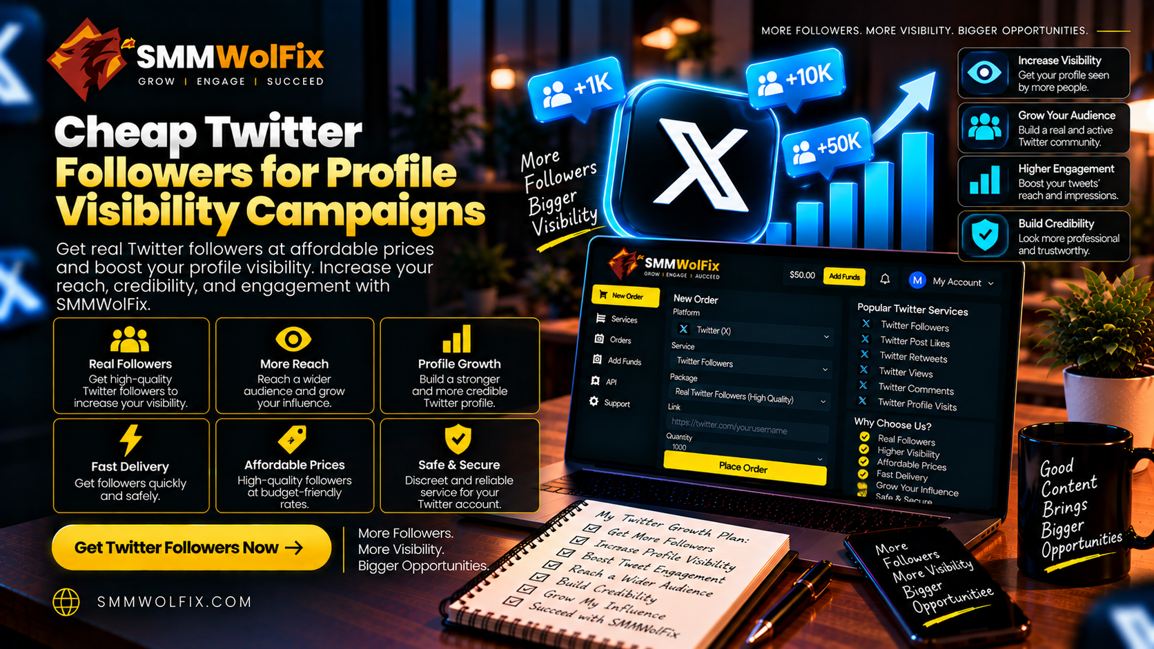 Cheap Twitter Followers for Profile Visibility Campaigns