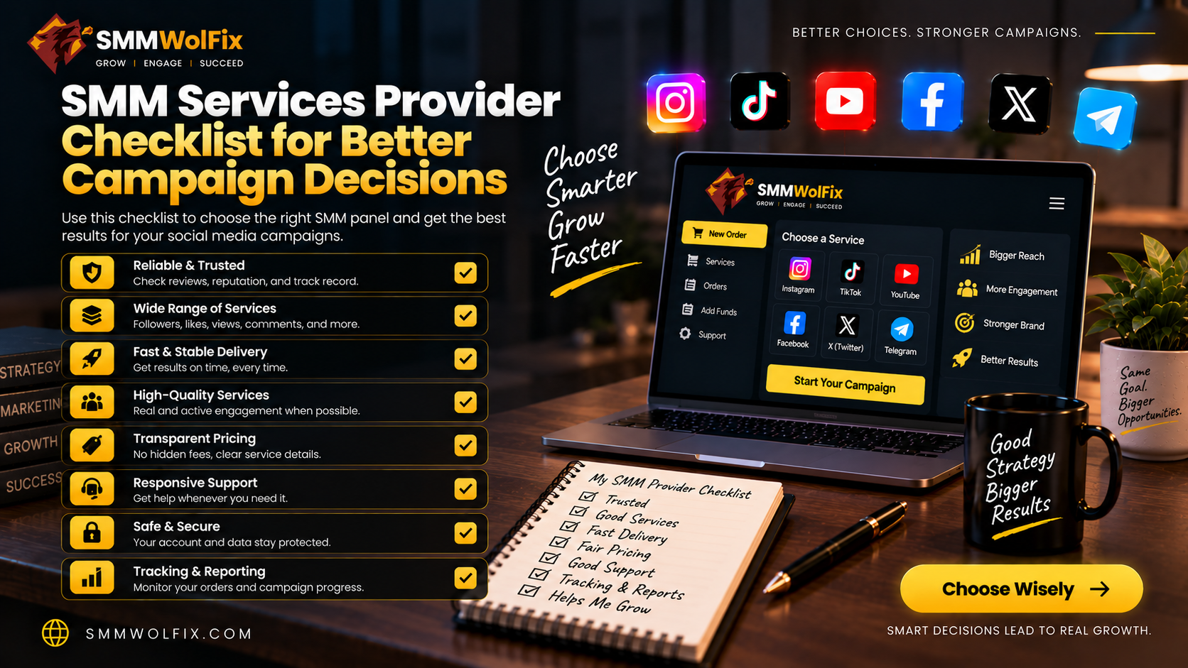 SMM Services Provider Checklist for Better Campaign Decisions