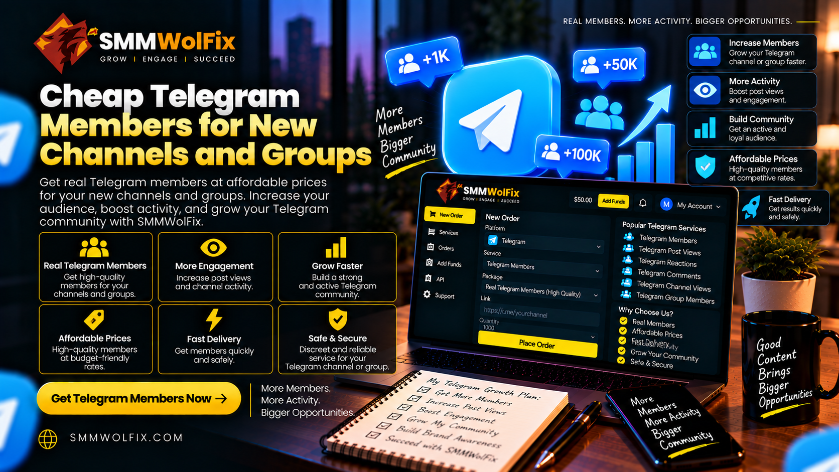 Cheap Telegram Members for New Channels and Groups