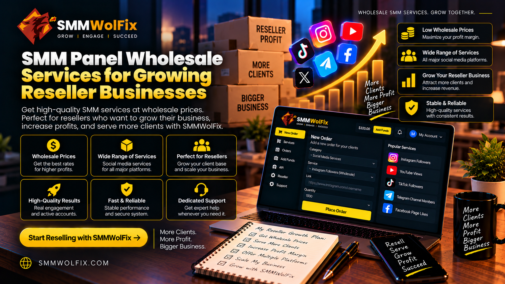 SMM Panel Wholesale Services for Growing Reseller Businesses