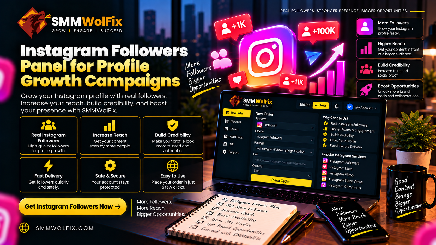 Instagram Followers Panel for Profile Growth Campaigns
