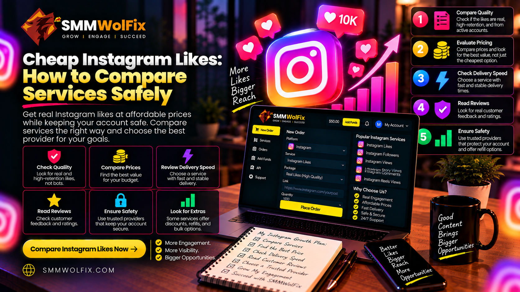 Cheap Instagram Likes: How to Compare Services Safely