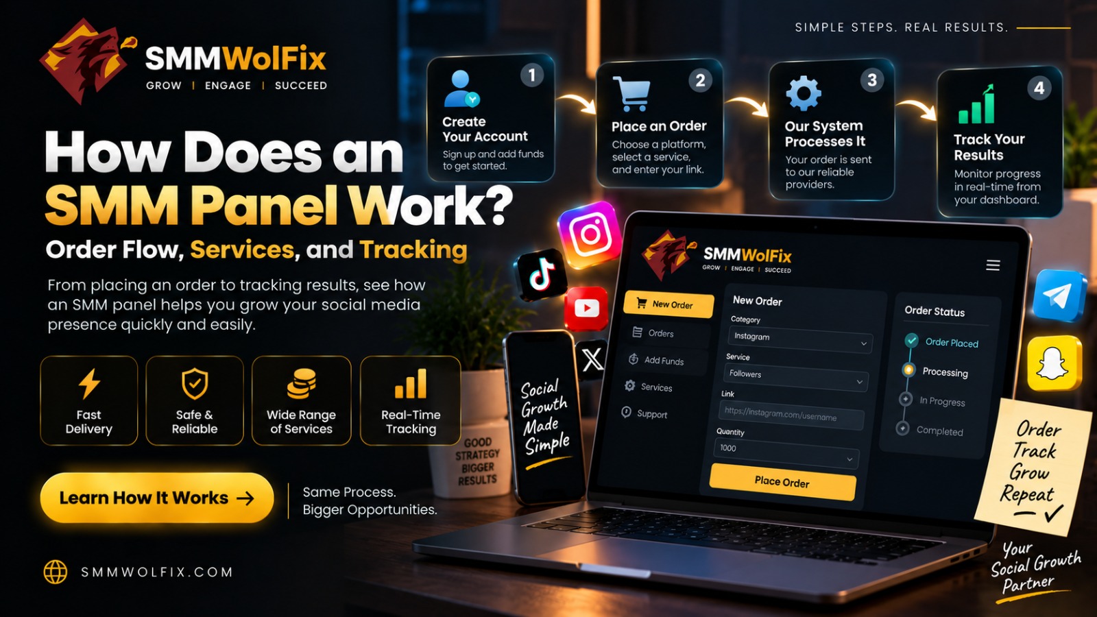 How Does an SMM Panel Work? Order Flow, Services, and Tracking