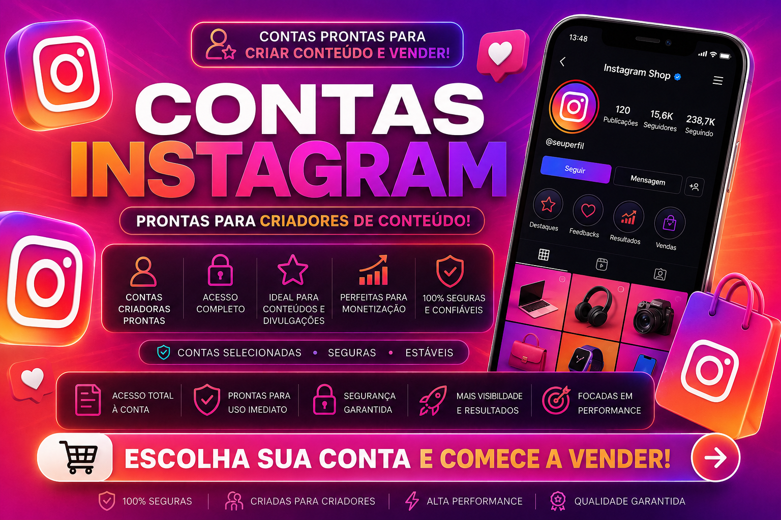 Contas Insta
