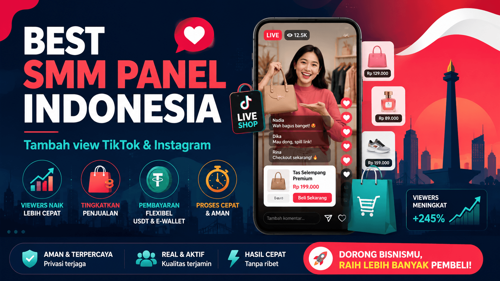 Best SMM Panel in Indonesia for TikTok & Instagram