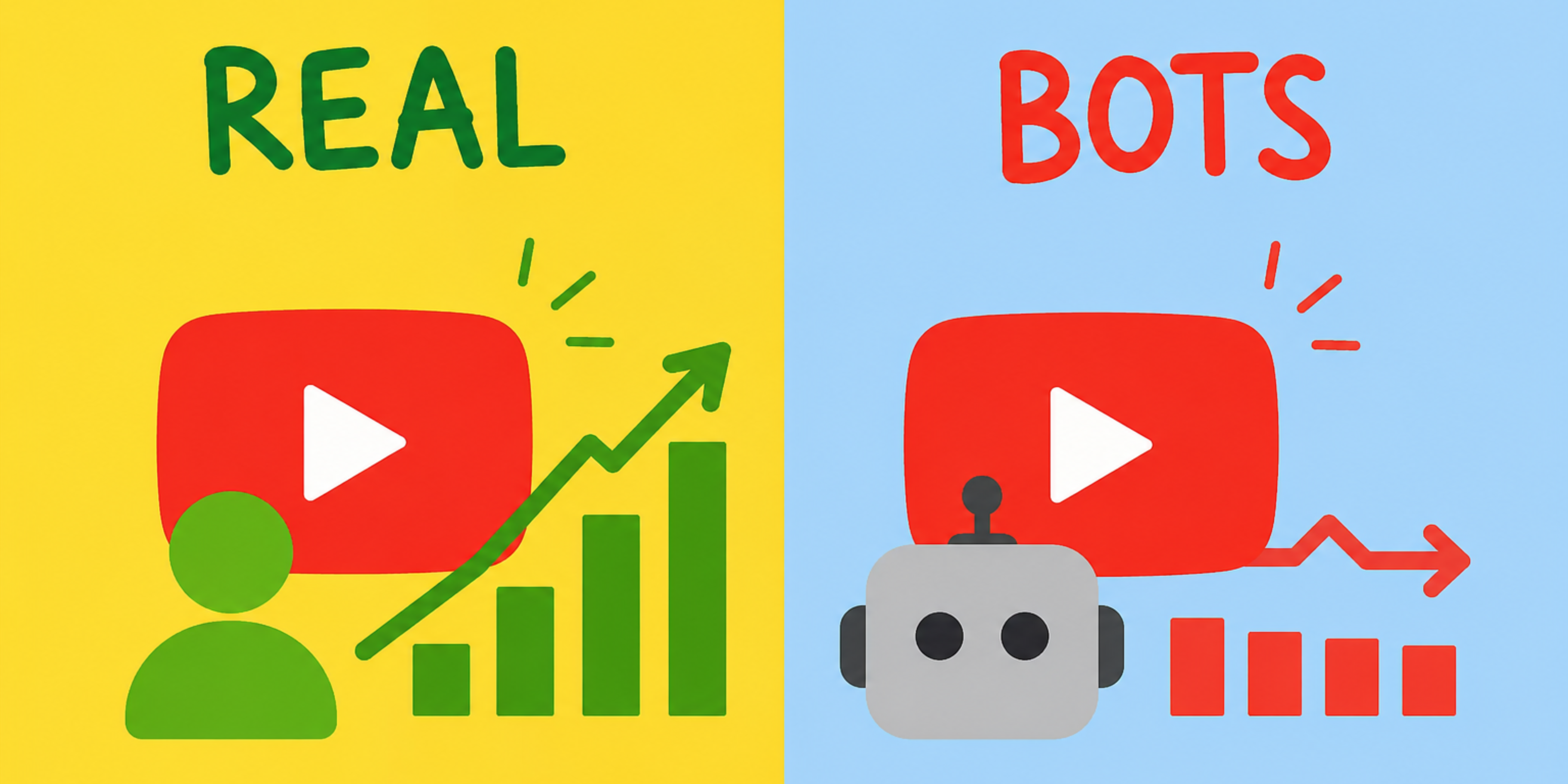 YouTube views from real users