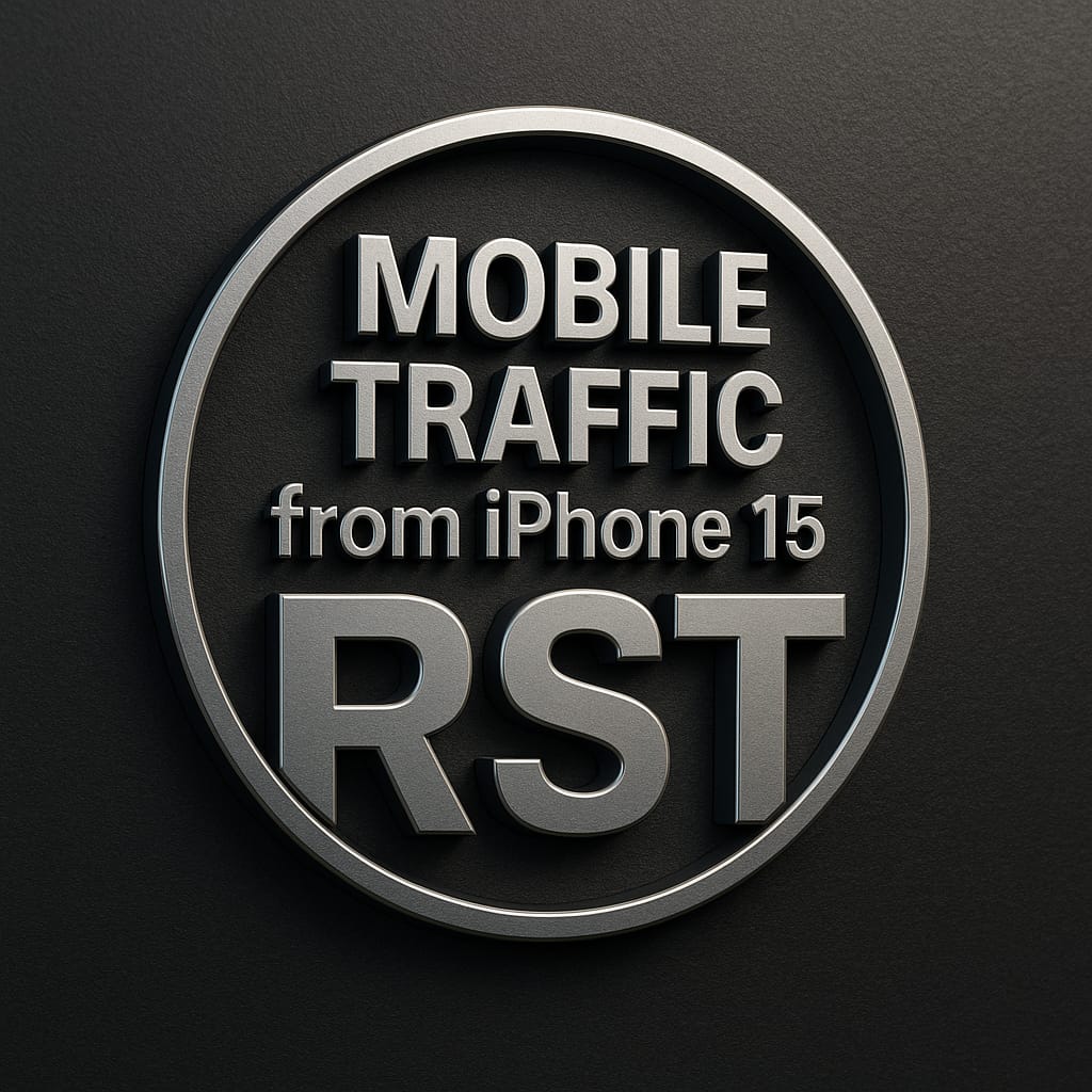Mobile Traffic from iPhone 15 [RST™ - Real Social Traffic]