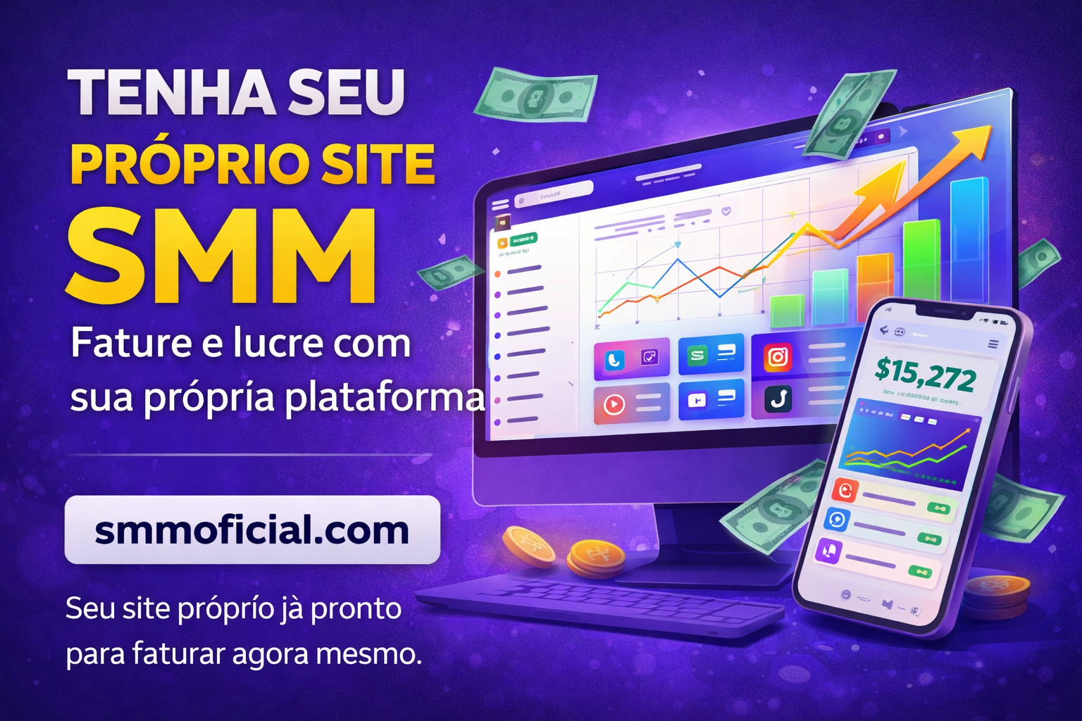 Tenha seu próprio site SMM