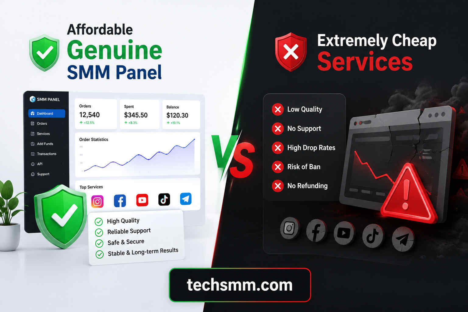 Affordable Genuine SMM Panel vs Extremely Cheap Services