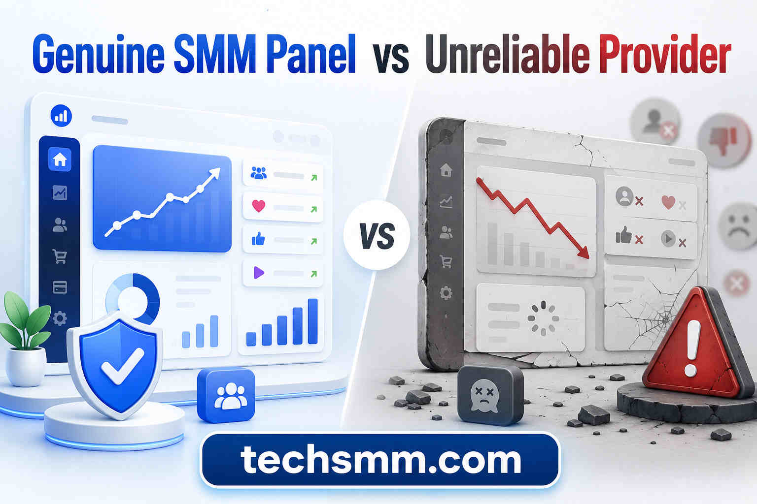 Genuine SMM Panel vs Unreliable Provider