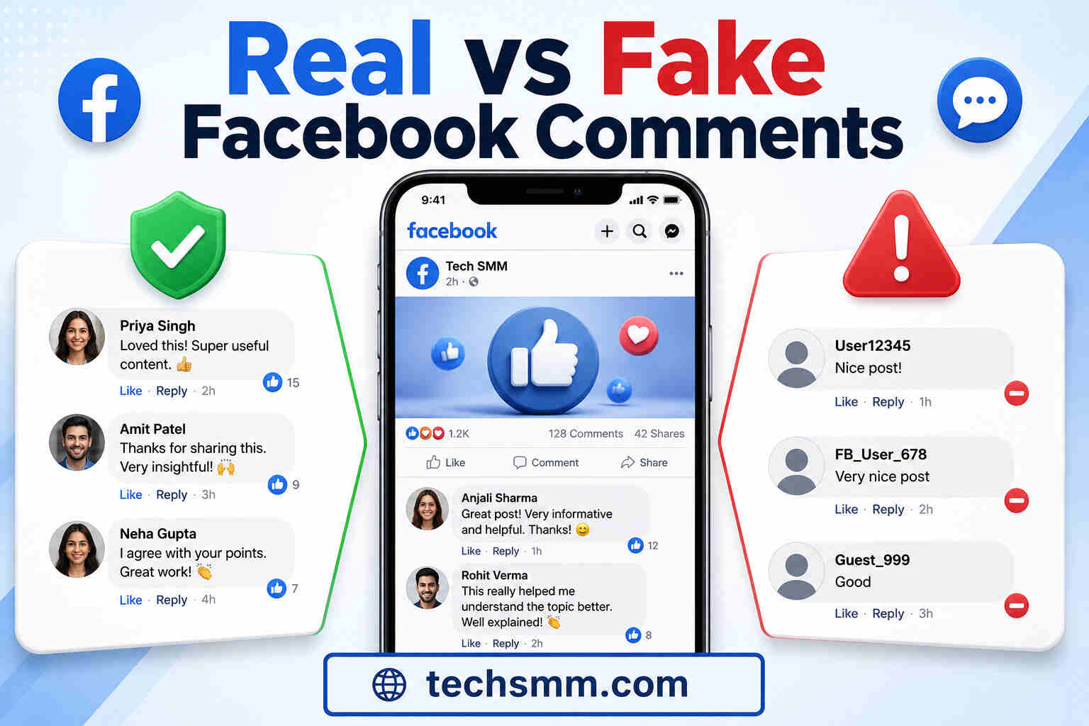 Real vs Fake Facebook Comments