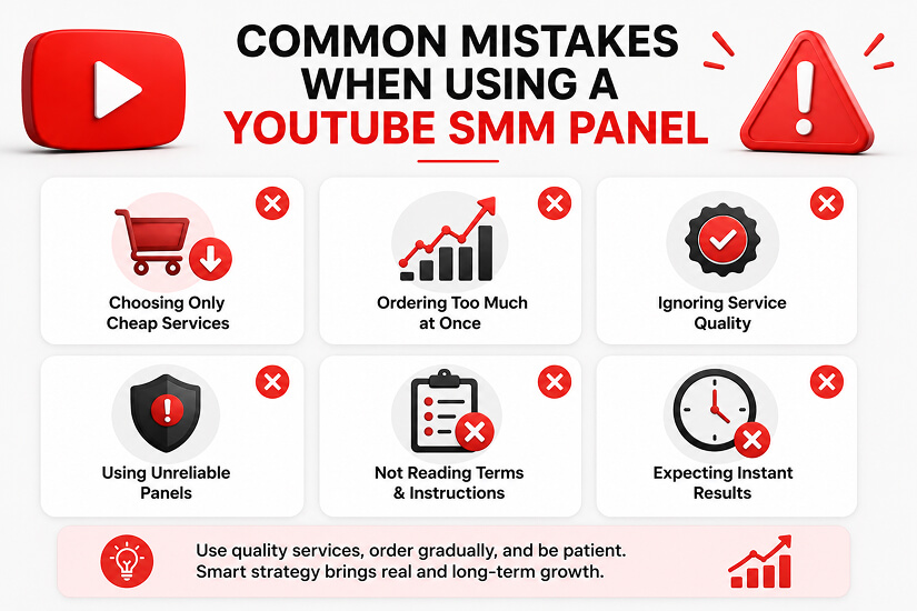 Common Mistakes When Using a YouTube SMM Panel