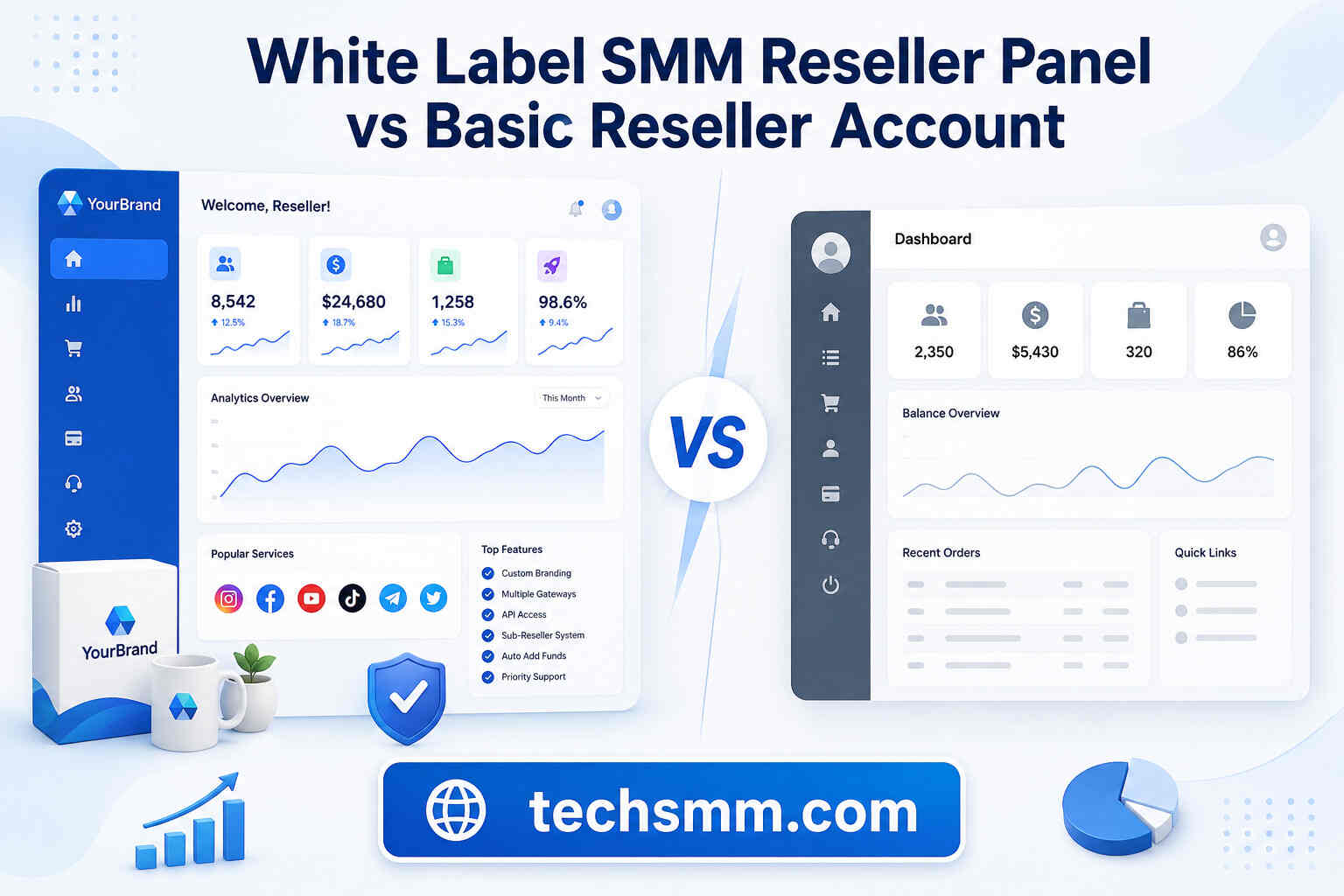 White Label SMM Reseller Panel vs Basic Reseller Account