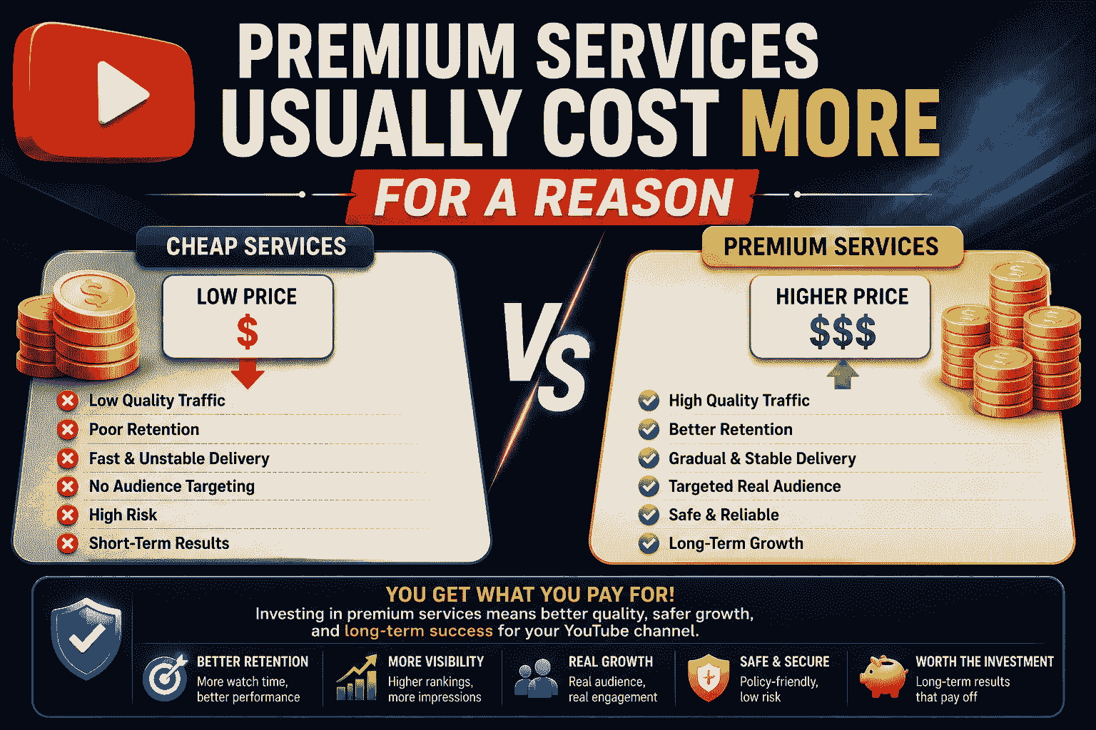 Premium Services Usually Cost More for a Reason