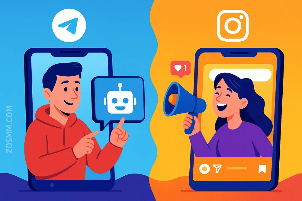 Using Telegram and Instagram for Business Marketers using Telegram bots vs Instagram stories for audience growth