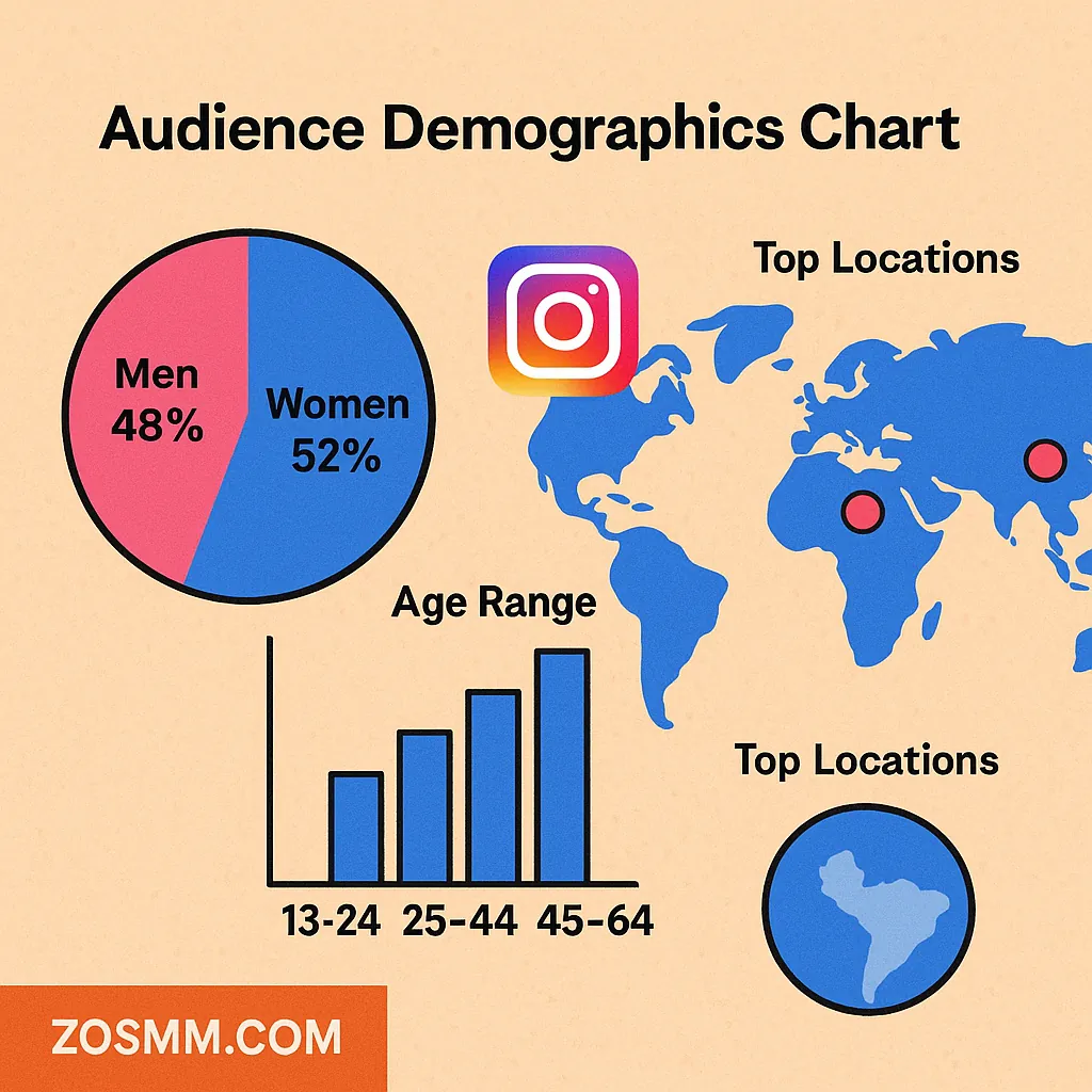 Audience Demographics Chart Instagram user demographics analytics screenshot