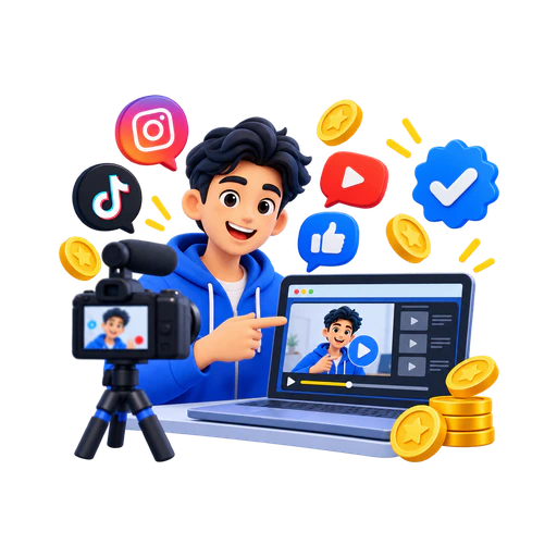 Creator producing a practical ZOSMM video tutorial for social media
