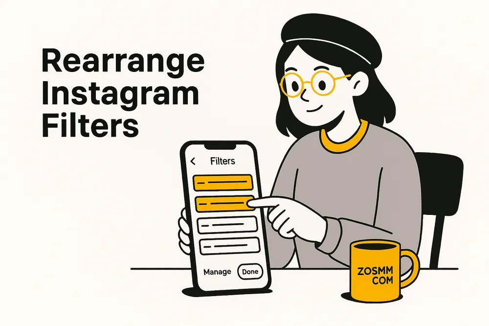 Instagram filter management screen
