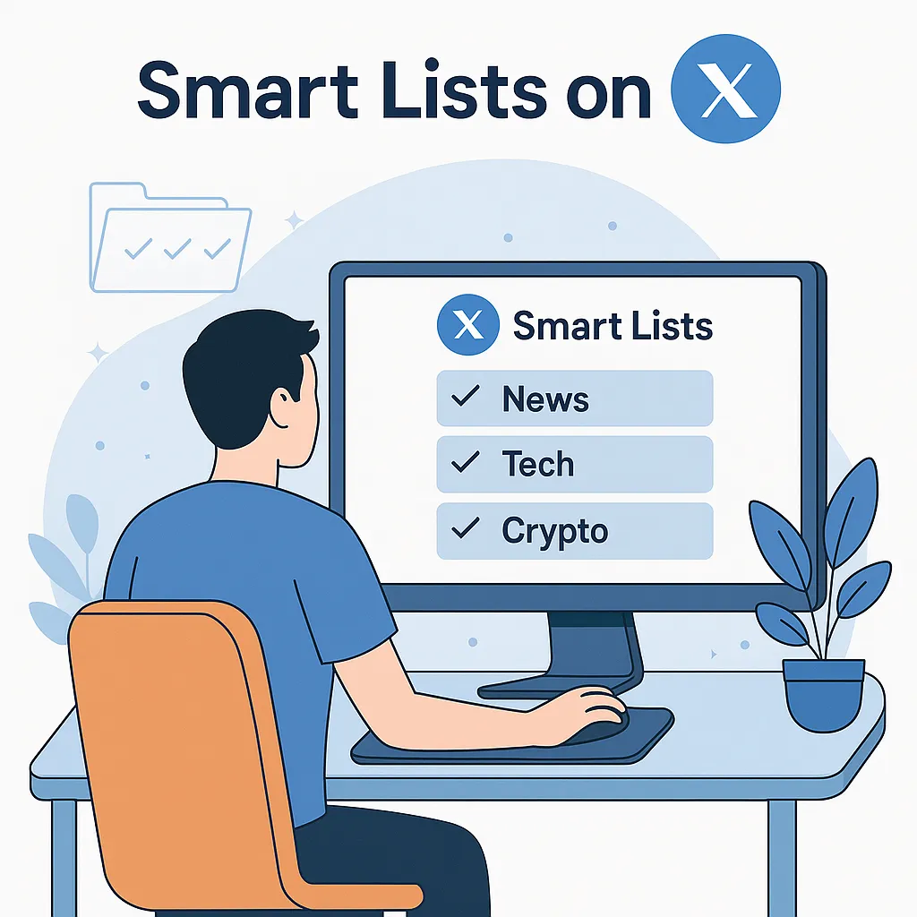 Organize X Feed with Lists Smart lists help you follow relevant content without the clutter.