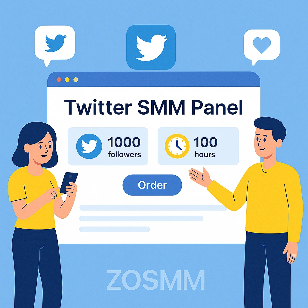Twitter SMM Panel Dashboard Modern Twitter SMM panel dashboard showing follower and engagement orders