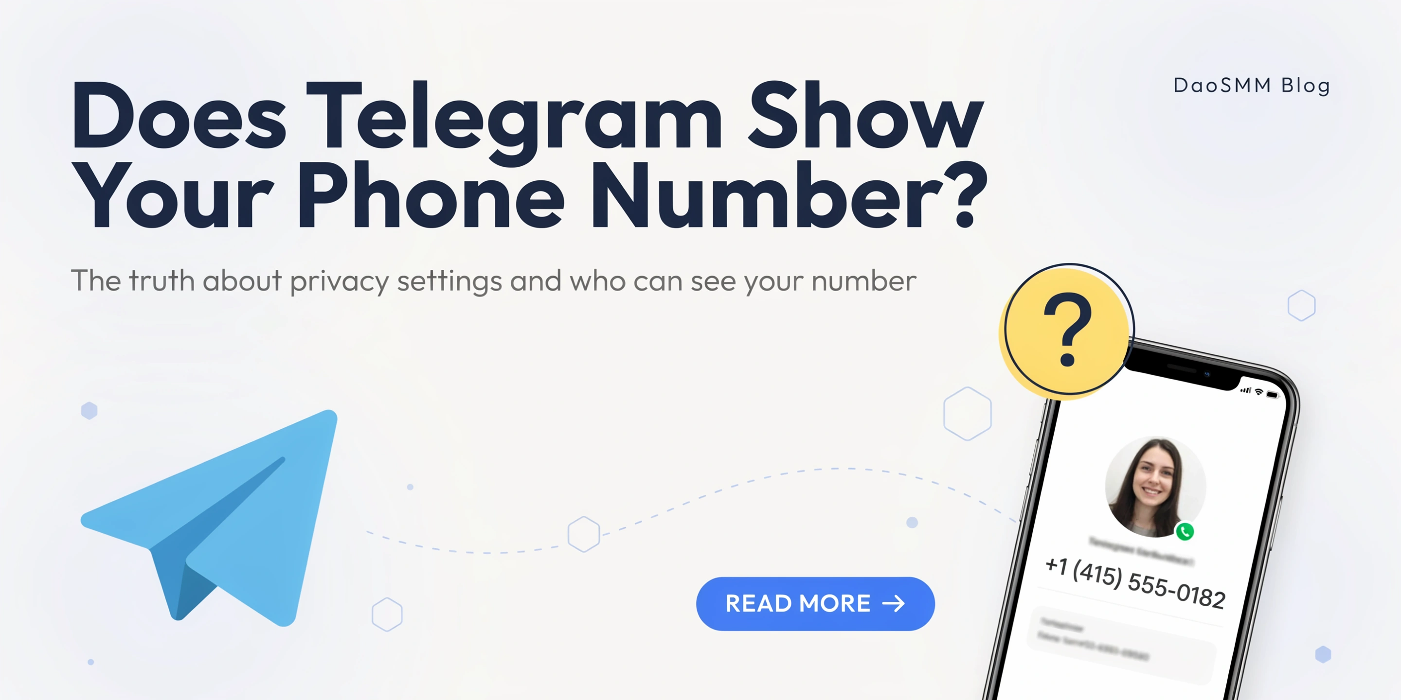 Telegram phone number privacy settings showing how to hide your number