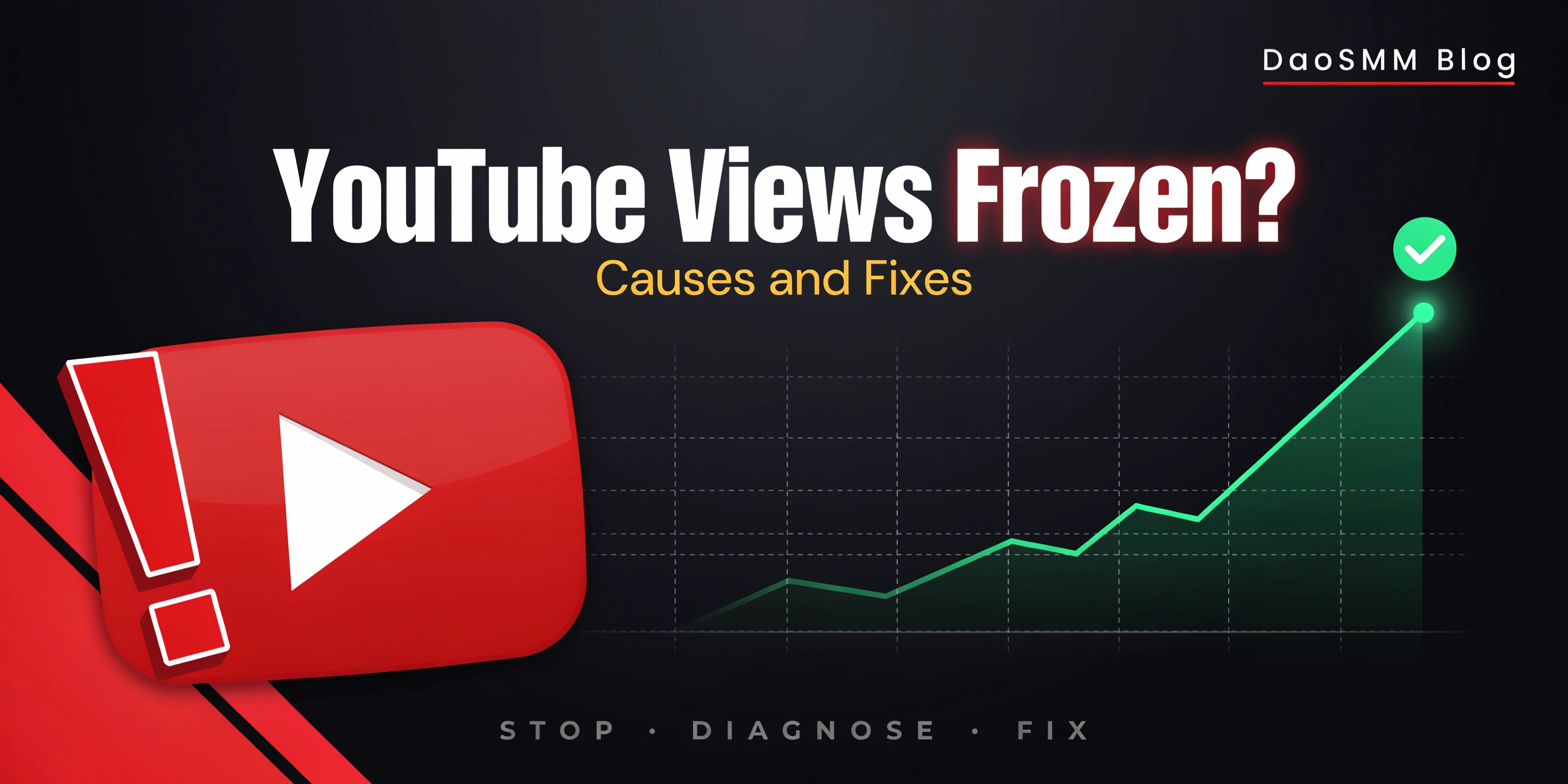 YouTube views frozen and stuck view count