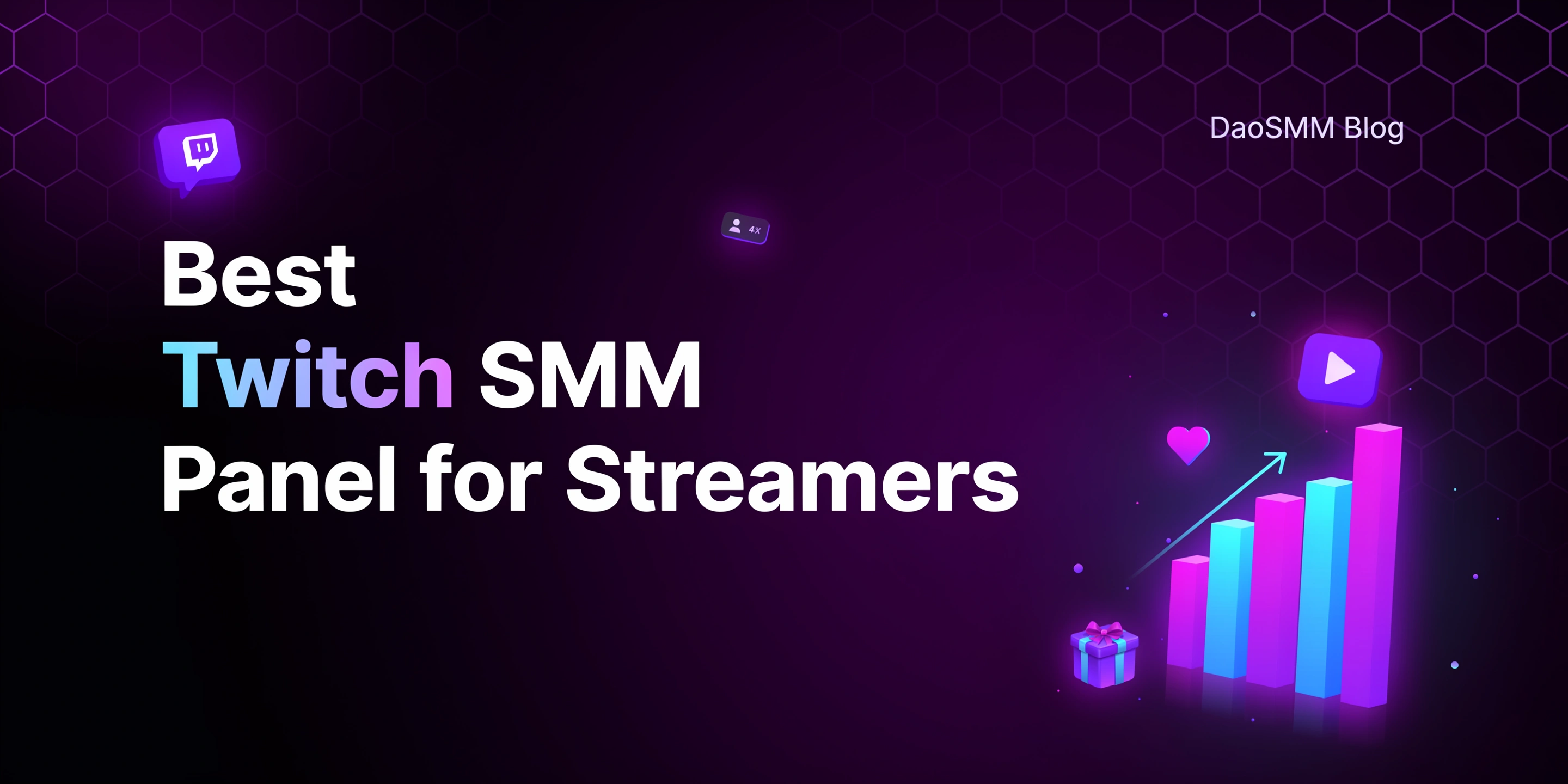 Best Twitch SMM panel for streamers in 2026 with DaoSMM Twitch growth services