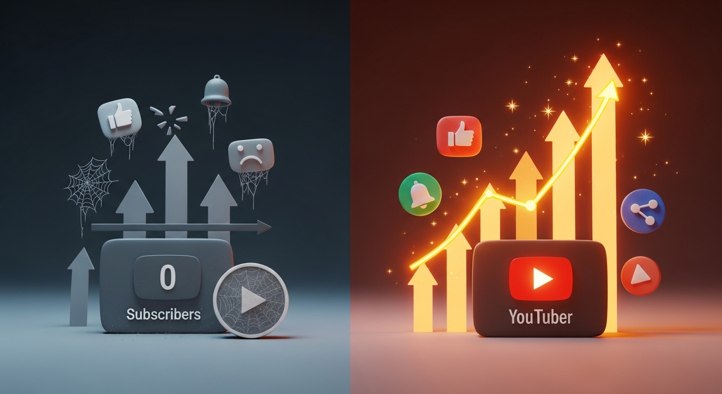 Por que alguns canais nunca saem do zero no YouTube