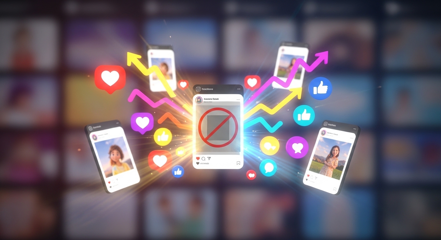 Por que alguns posts são limitados sem aviso no Instagram