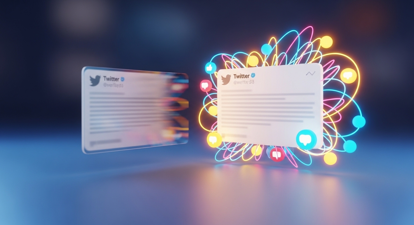 O que o algoritmo considera engajamento fraco no Twitter